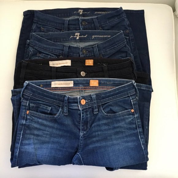 7 for all mankind gwenevere skinny jeans - Picture 14 of 15